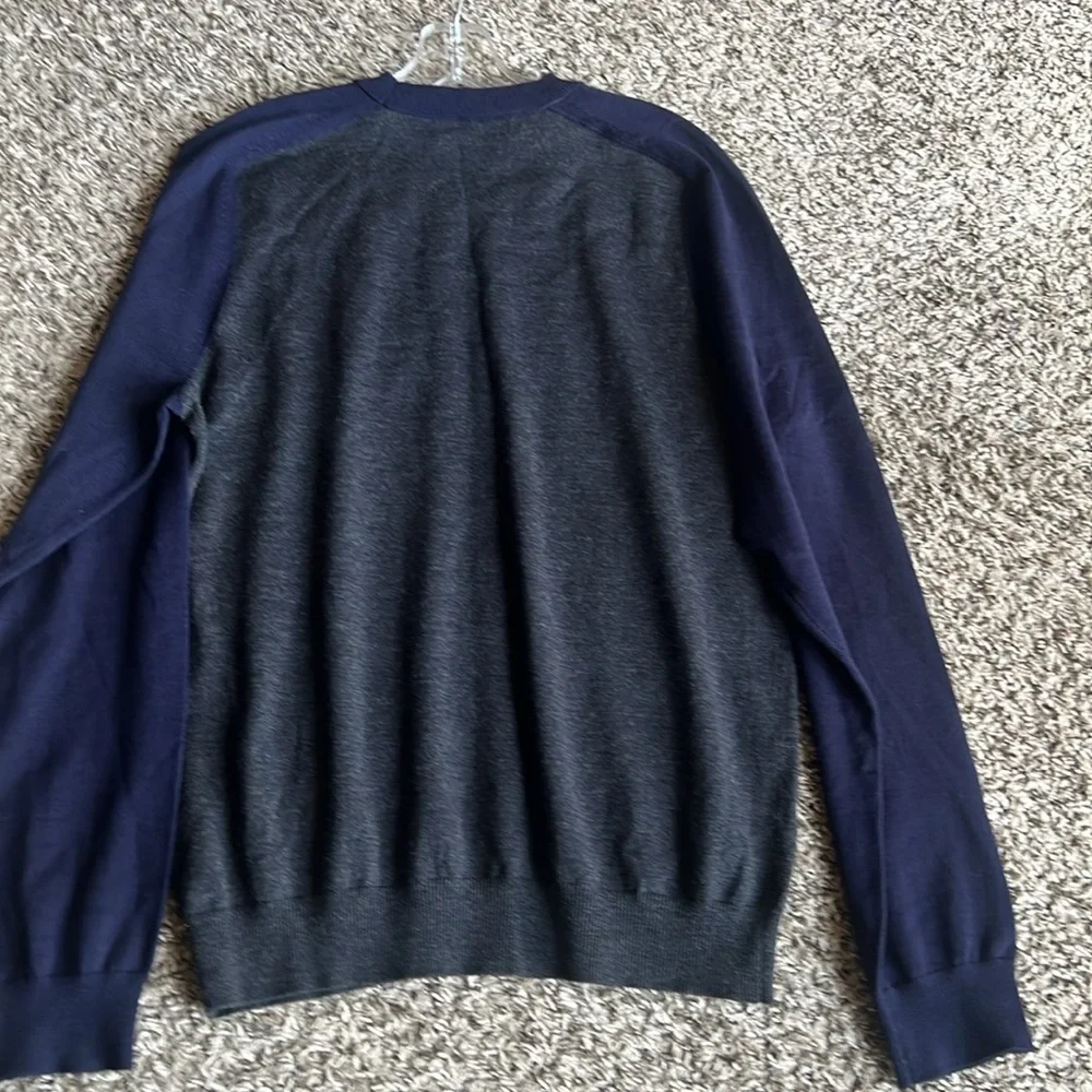 Banana Republic Extra Crew Neck‎ Fine Marino Wool Pullover Sweater Size M